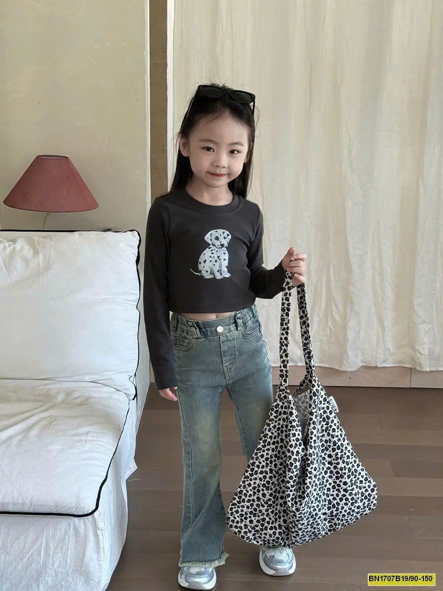 QUẦN JEAN ỐNG LOE BÉ GÁI