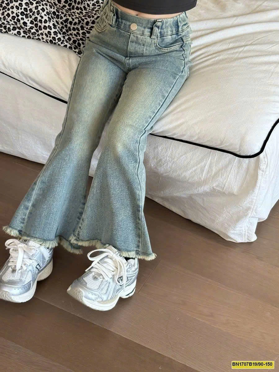 QUẦN JEAN ỐNG LOE BÉ GÁI