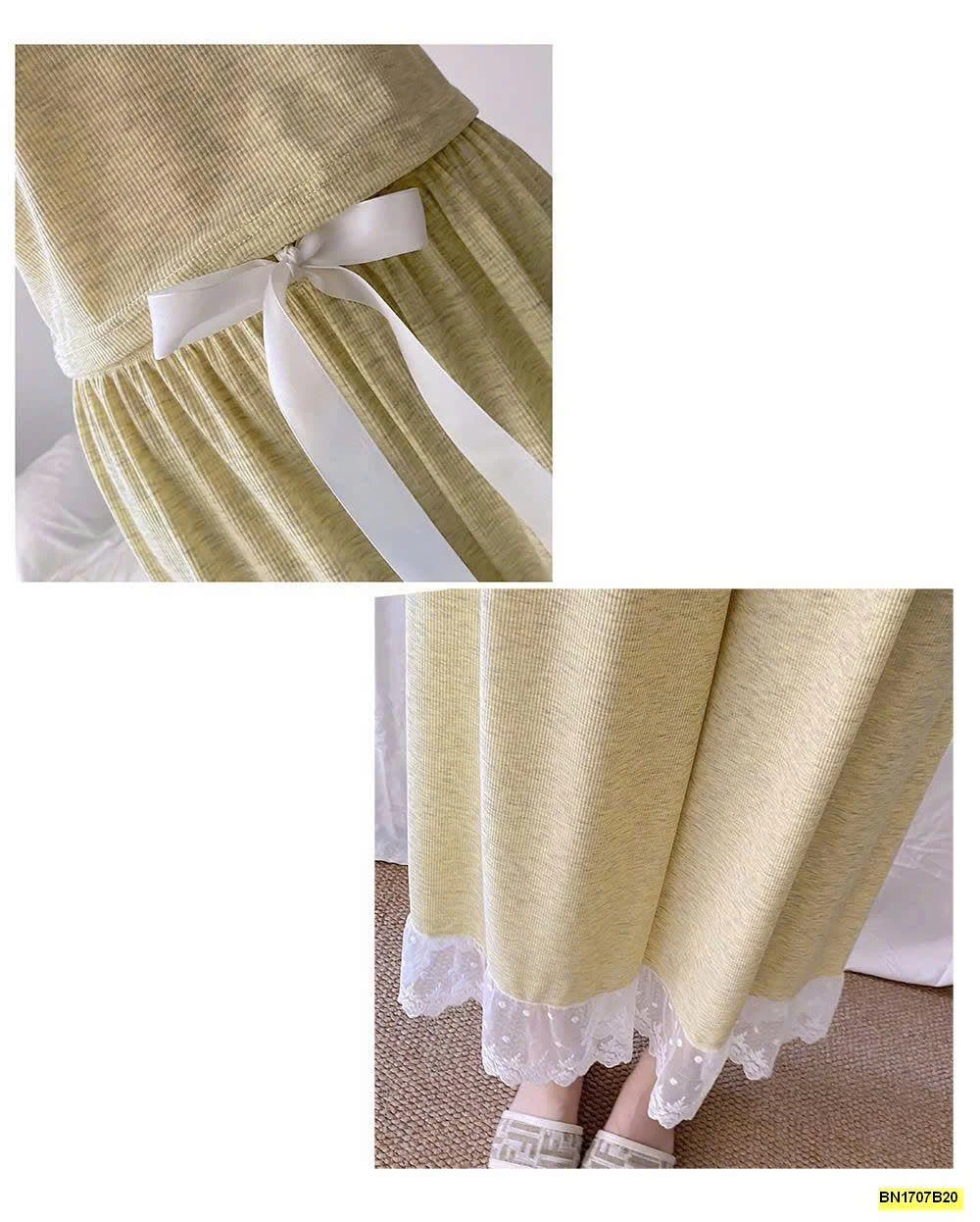 BỘ NGỦ ÁO 2 DÂY+QUẦN DÀI