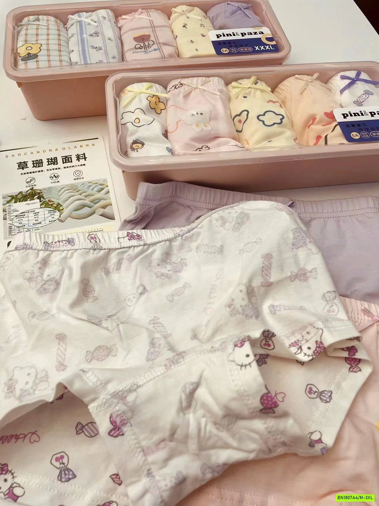 HỌP 5 CHIP ĐÙI COTTON BTBG