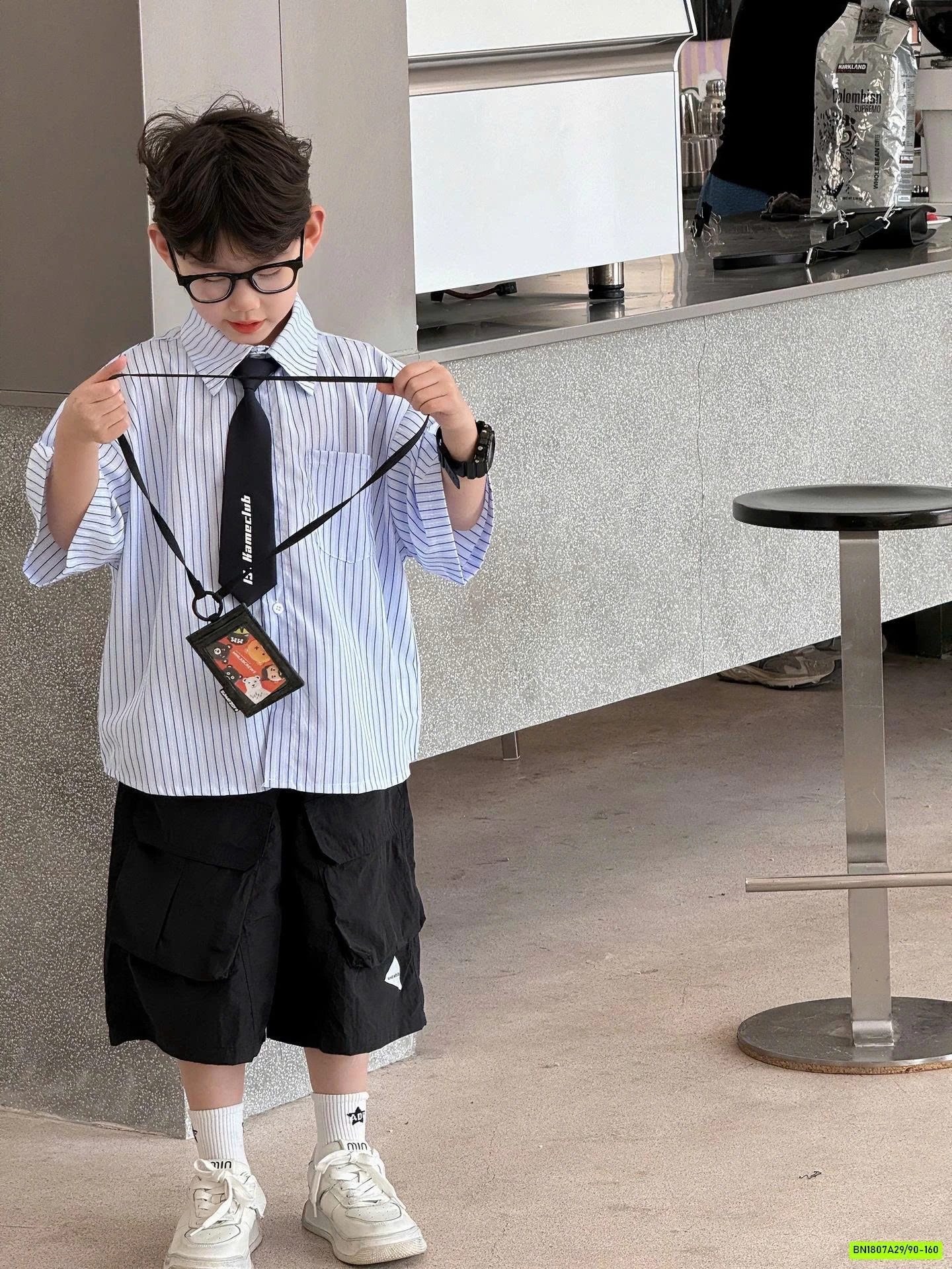 SƠ MI SỌC KÈM CÀ VẠT