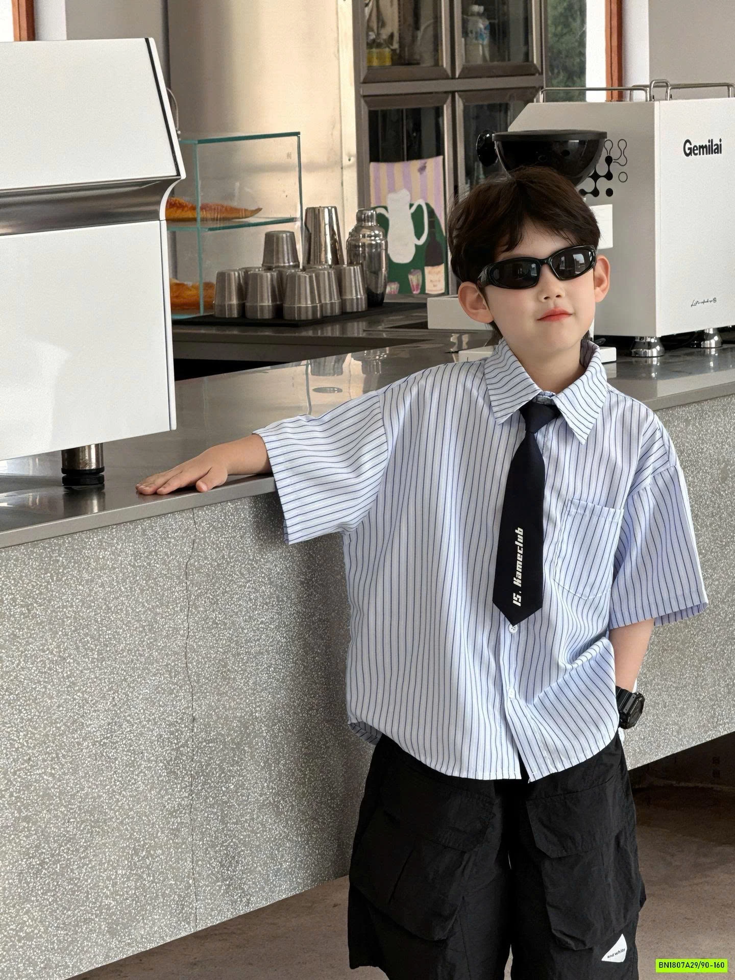 SƠ MI SỌC KÈM CÀ VẠT