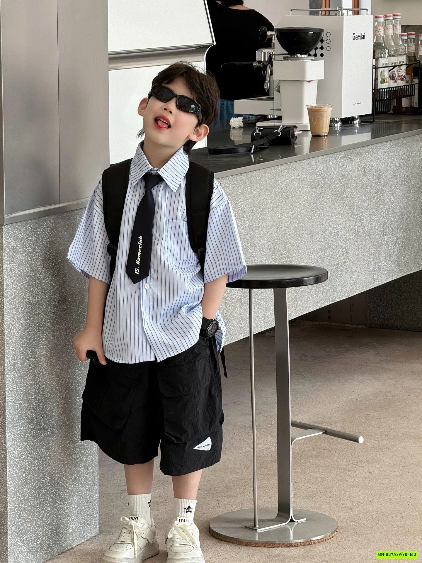 SƠ MI SỌC KÈM CÀ VẠT