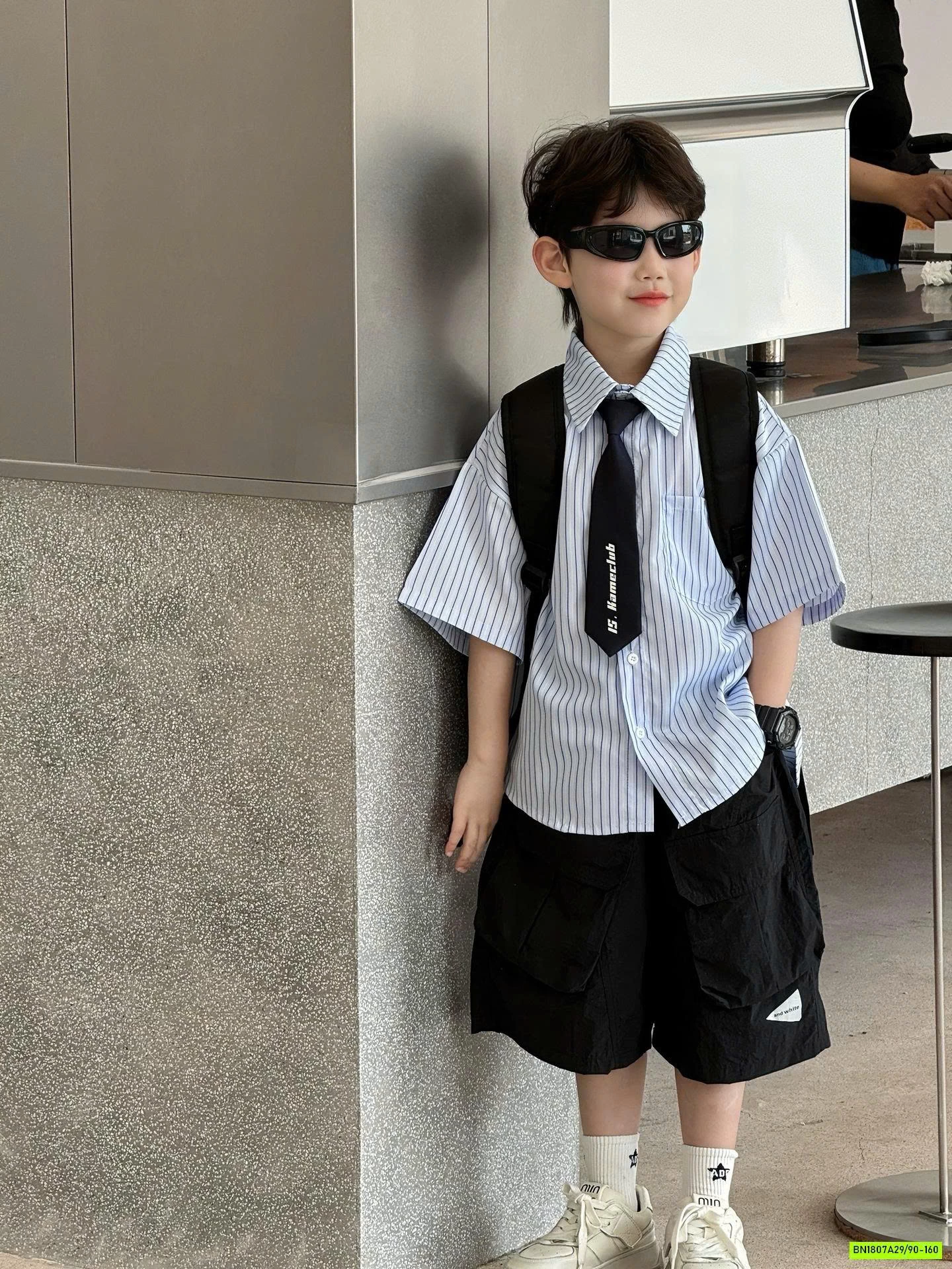 SƠ MI SỌC KÈM CÀ VẠT