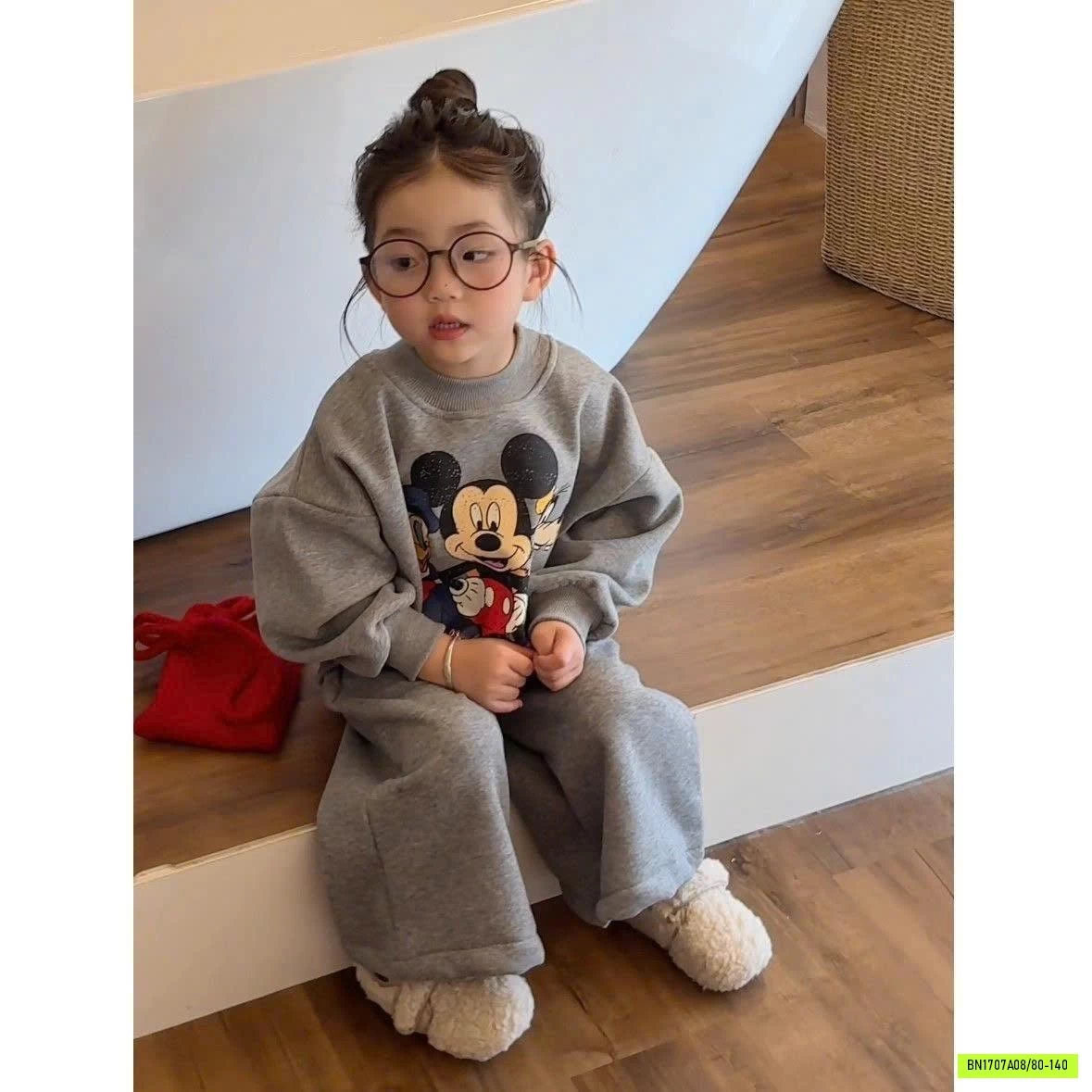 BỘ NỈ LÓT NHUNG MICKEY