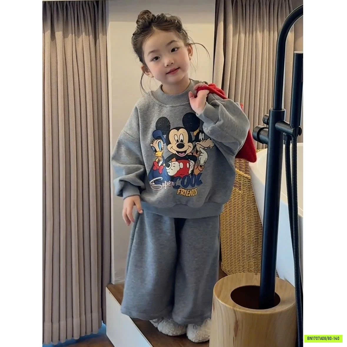 BỘ NỈ LÓT NHUNG MICKEY