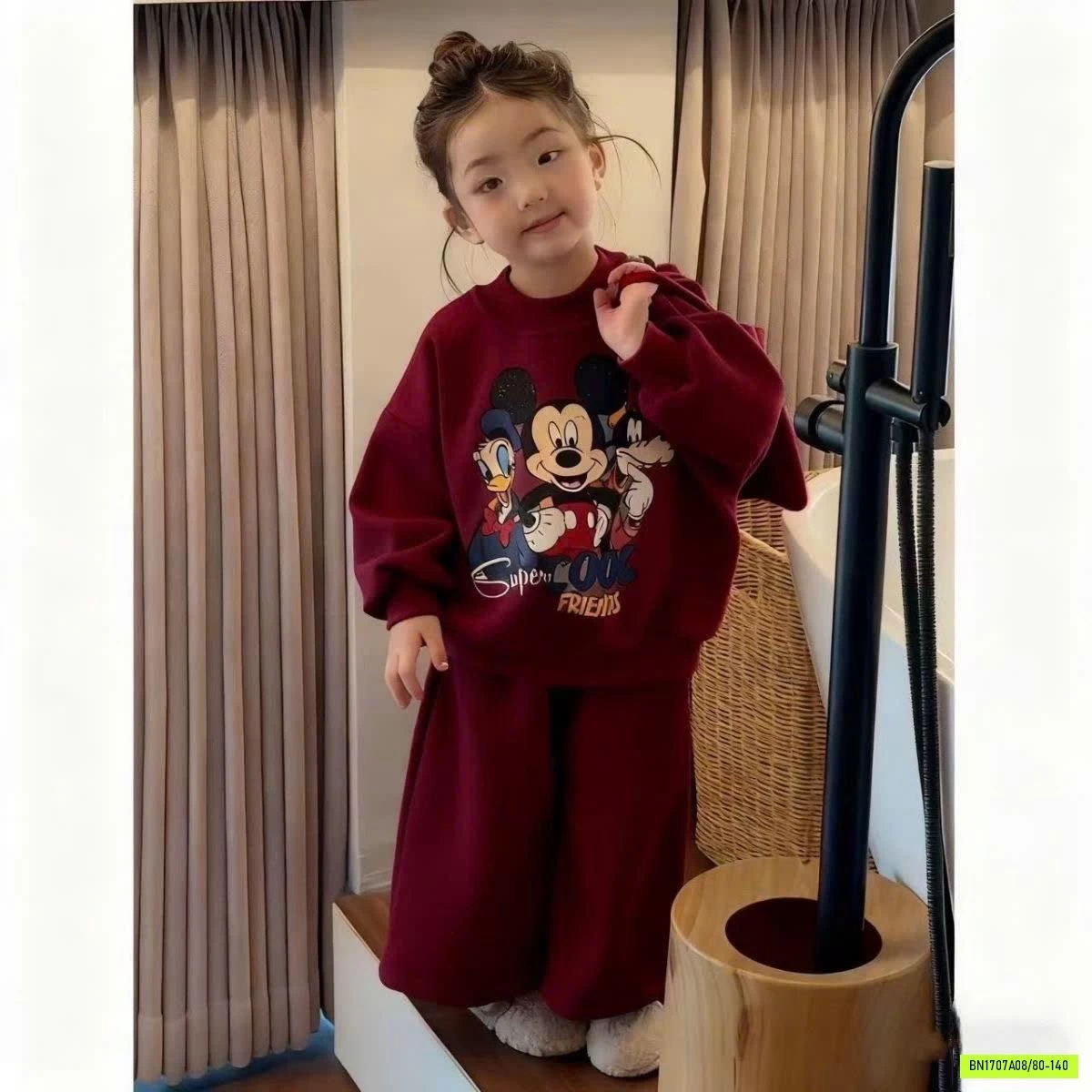 BỘ NỈ LÓT NHUNG MICKEY