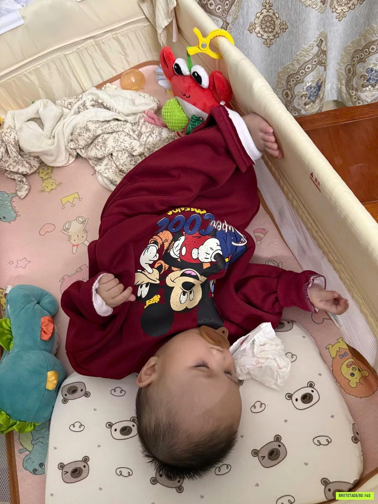 BỘ NỈ LÓT NHUNG MICKEY