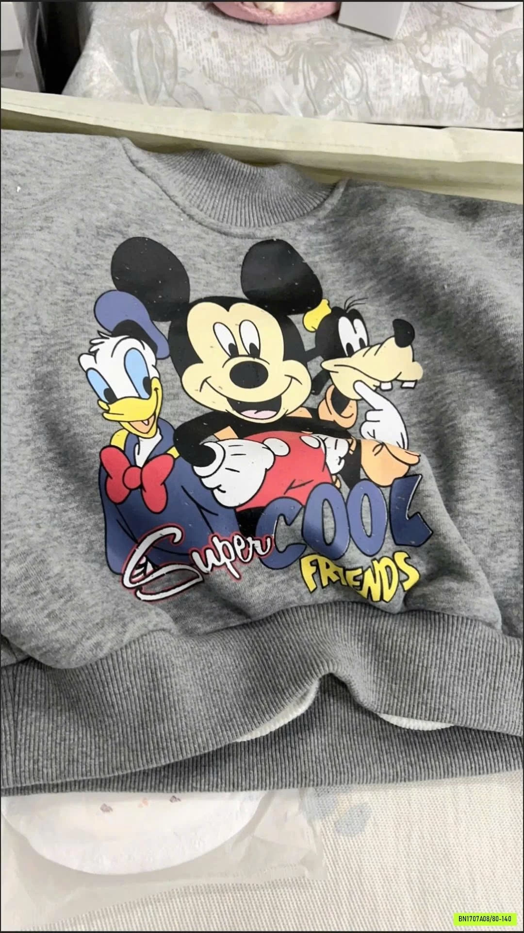 BỘ NỈ LÓT NHUNG MICKEY