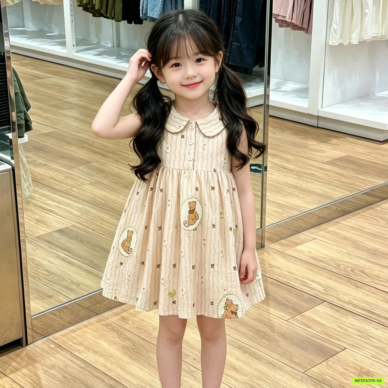 ĐẦM HOA SÁT NÁCH CỔ SEN PREMIUM