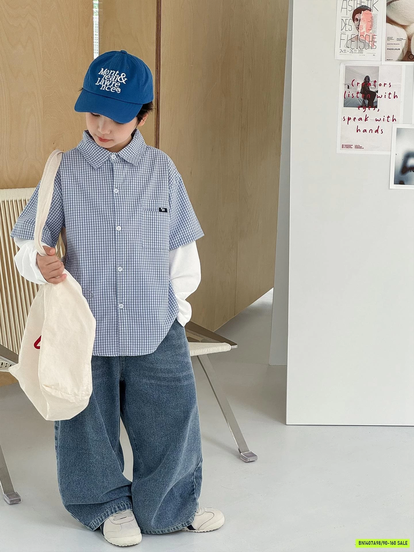 SƠ MI CARO TAY NỐI AOAOKIDS SALE