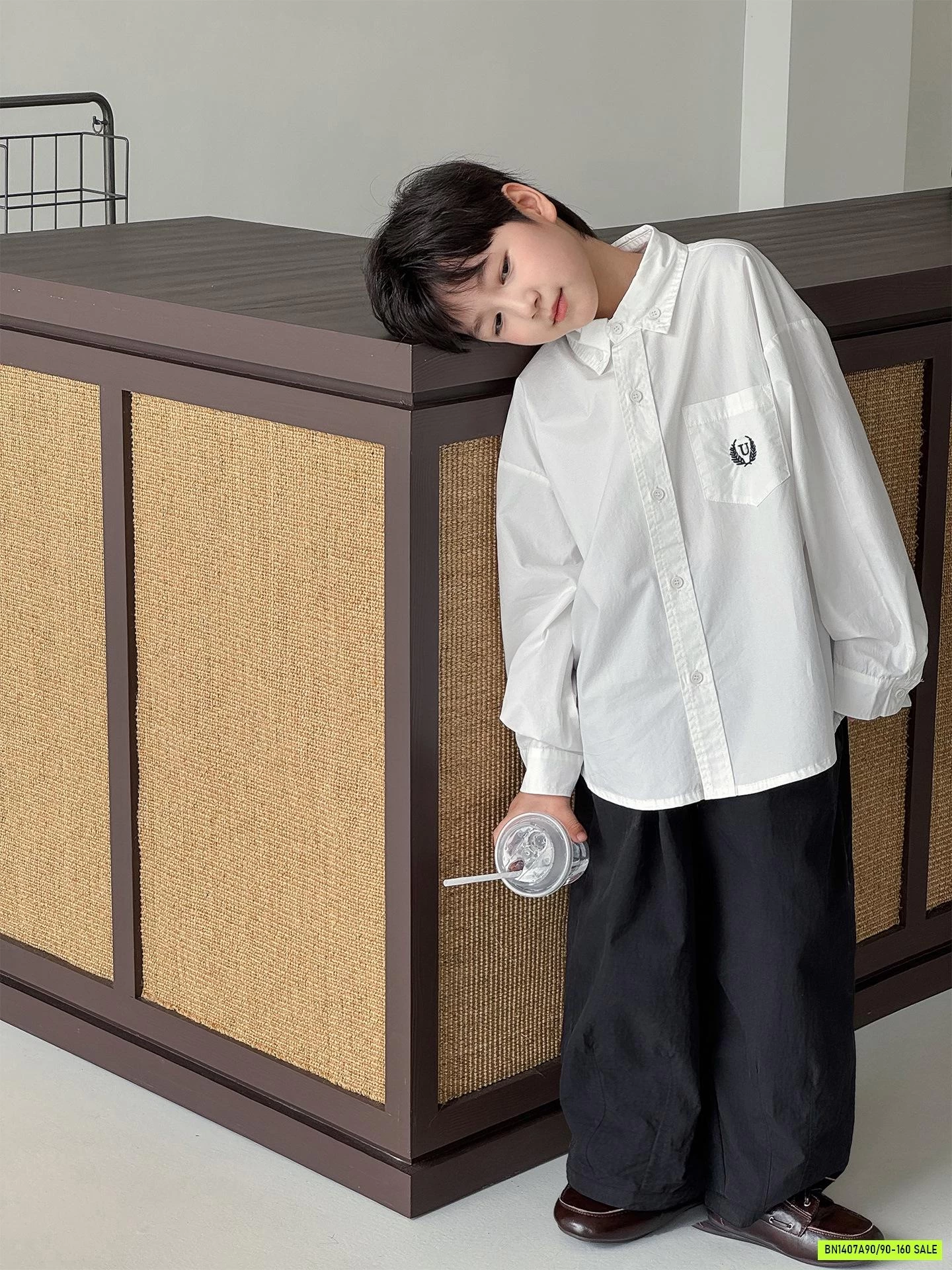 SƠ MI DÀI TAY TÚI NGỰC AOAOKIDS