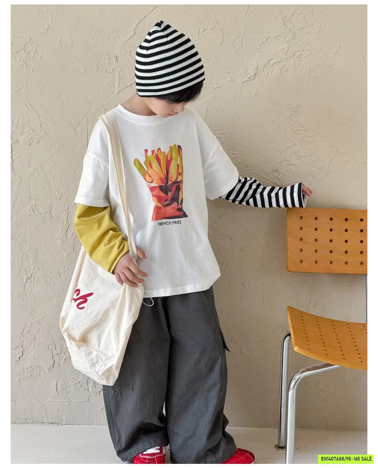 ÁO THUN BÁNH MỲ TAY NỐI AOAOKIDS