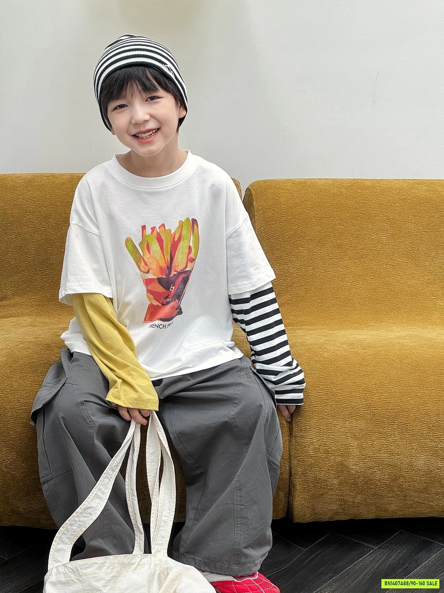 ÁO THUN BÁNH MỲ TAY NỐI AOAOKIDS