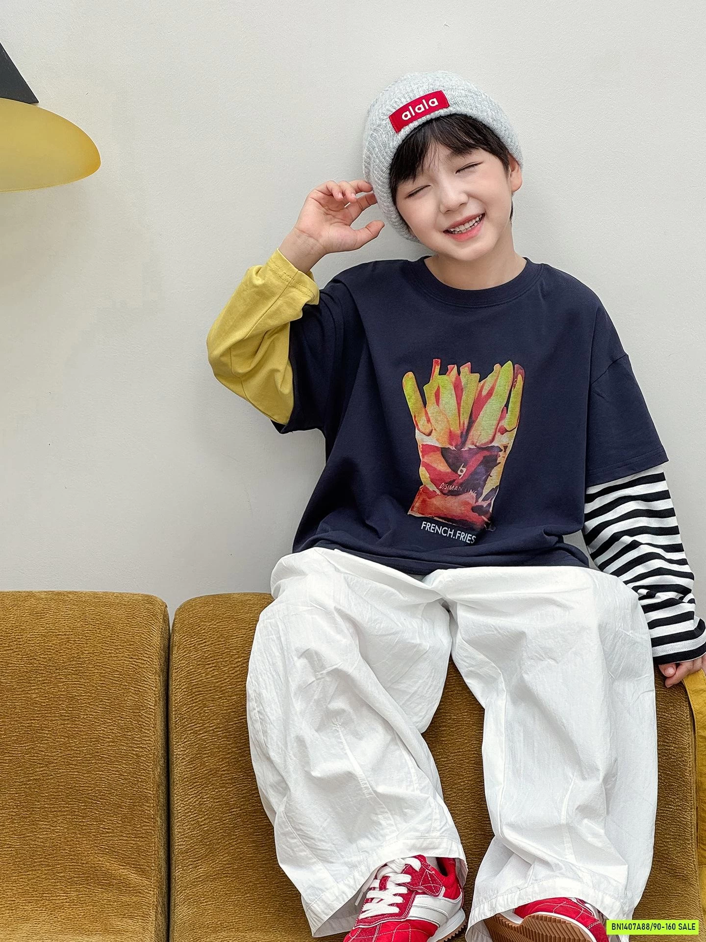 ÁO THUN BÁNH MỲ TAY NỐI AOAOKIDS