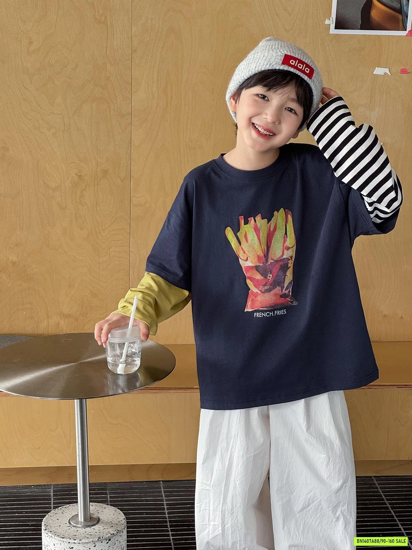 ÁO THUN BÁNH MỲ TAY NỐI AOAOKIDS