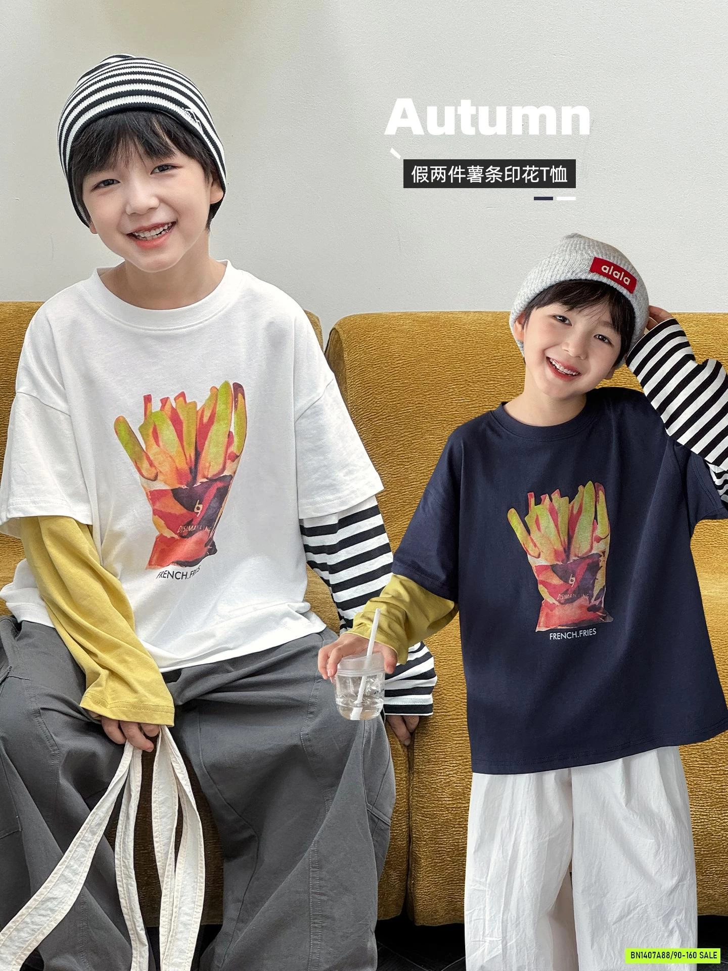ÁO THUN BÁNH MỲ TAY NỐI AOAOKIDS