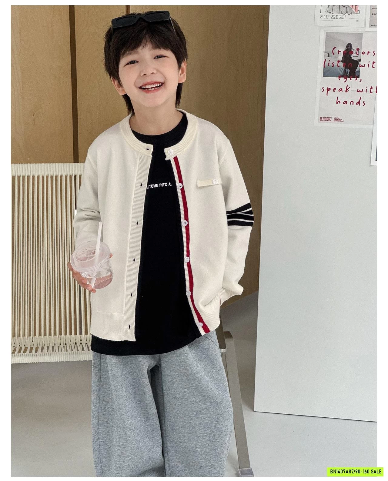 KHOÁC LEN PHỐI SỌC AOAOKIDS