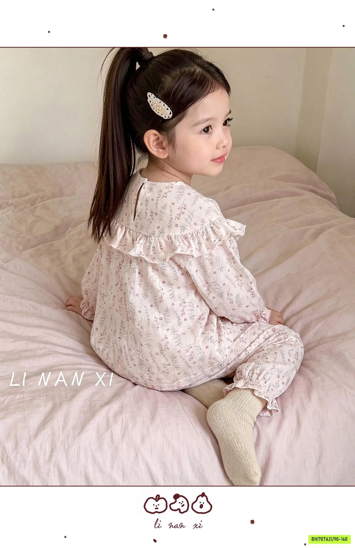 BỘ NỈ HOMEWEAR TONE HỒNG LINANXI