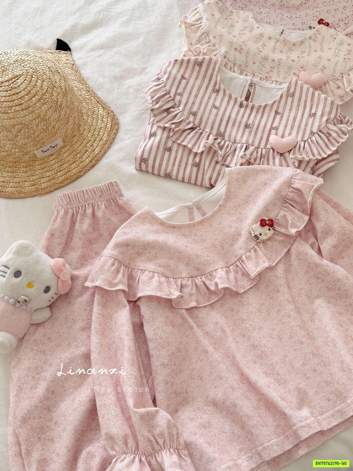 BỘ NỈ HOMEWEAR TONE HỒNG LINANXI