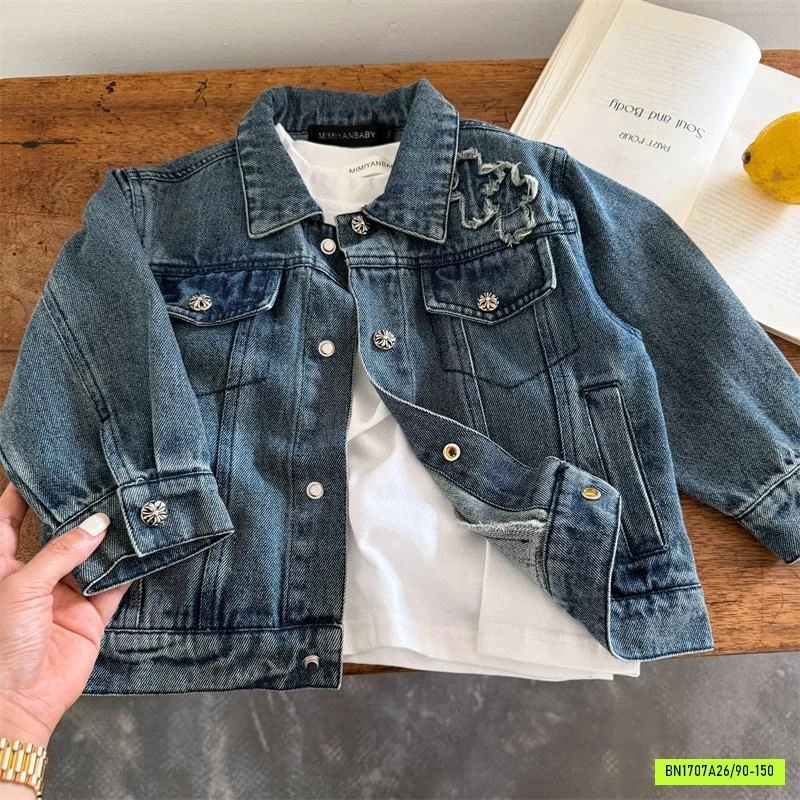 KHOÁC DENIM THÊU MMY