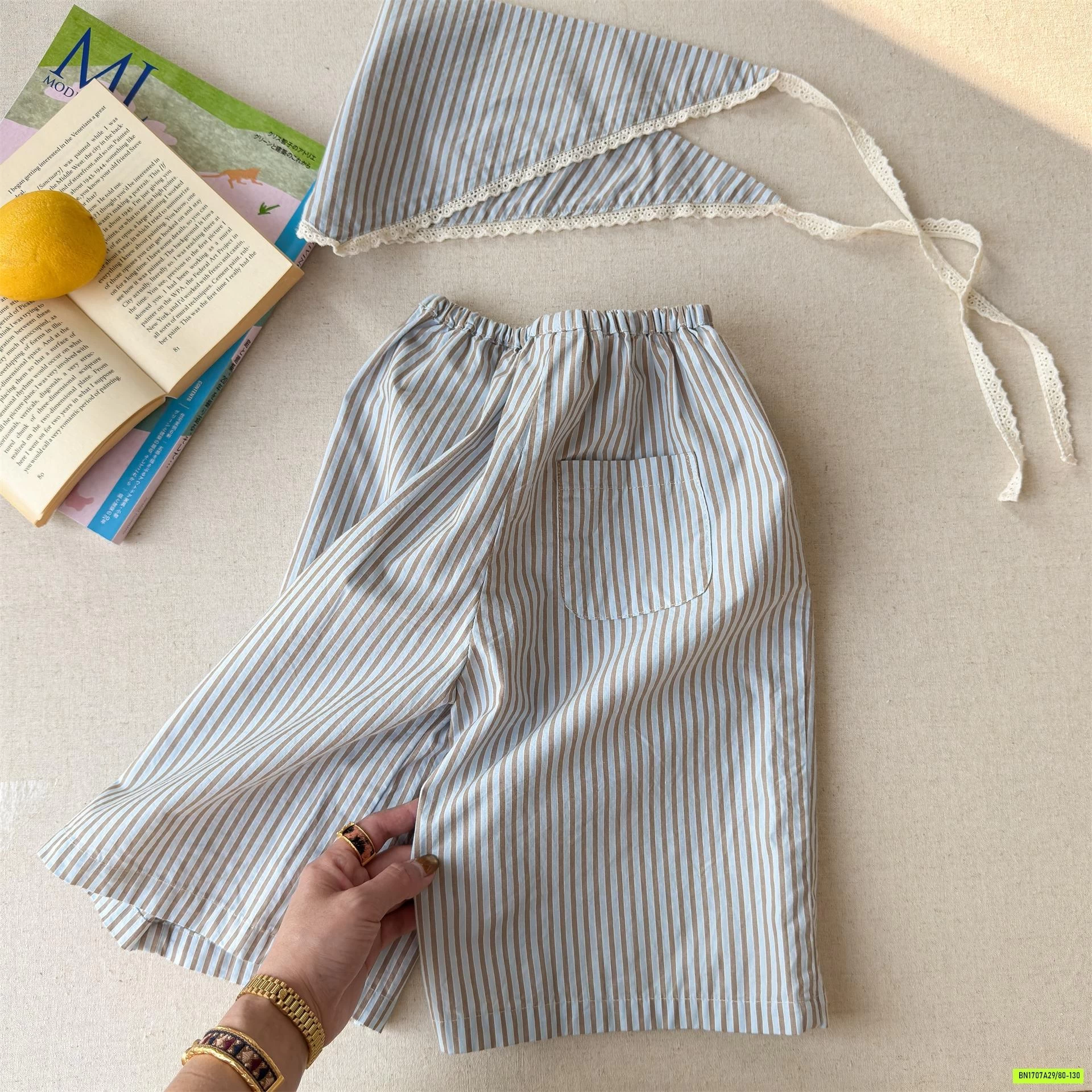QUẦN SUÔNG LỠ KÈM KHĂN ADBABY