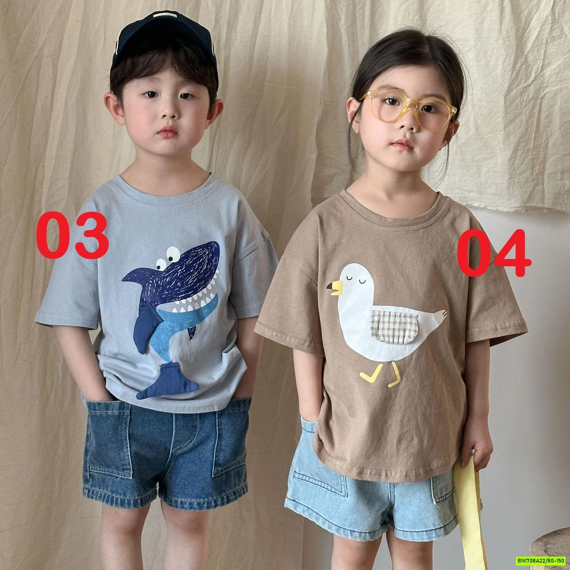 ÁO THUN IN HÌNH DỄ THƯƠNG