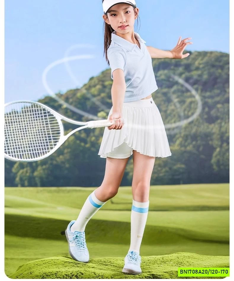 CHÂN VÁY XẾP LY VẠT LỆCH THỂ THAO BG