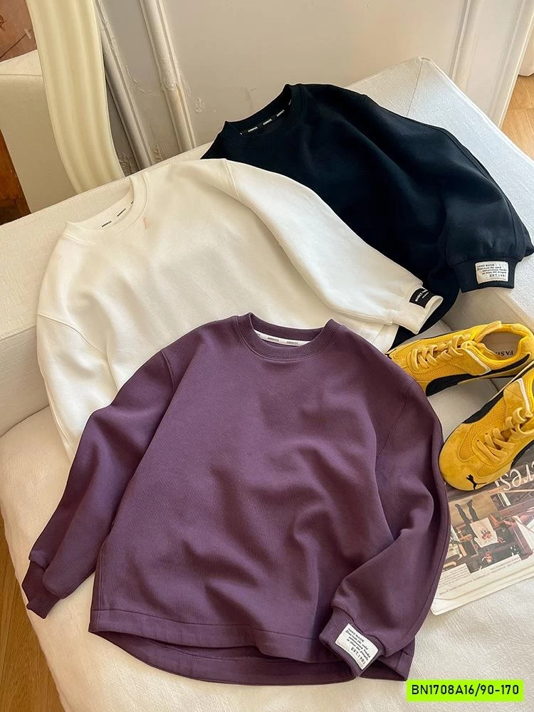 ÁO THUN TRƠN CỔ TRÒN BASIC 25F148 AMBB