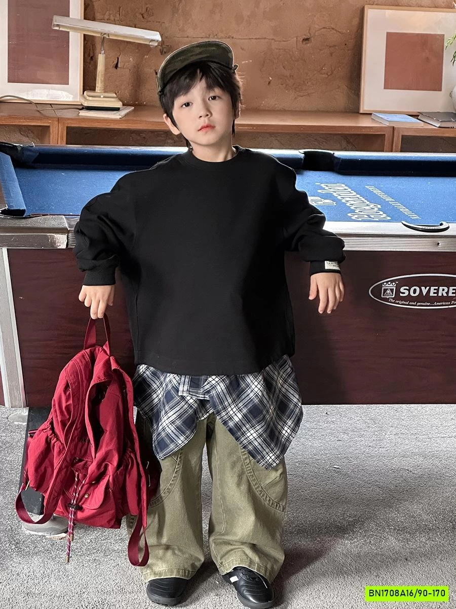 ÁO THUN TRƠN CỔ TRÒN BASIC 25F148 AMBB