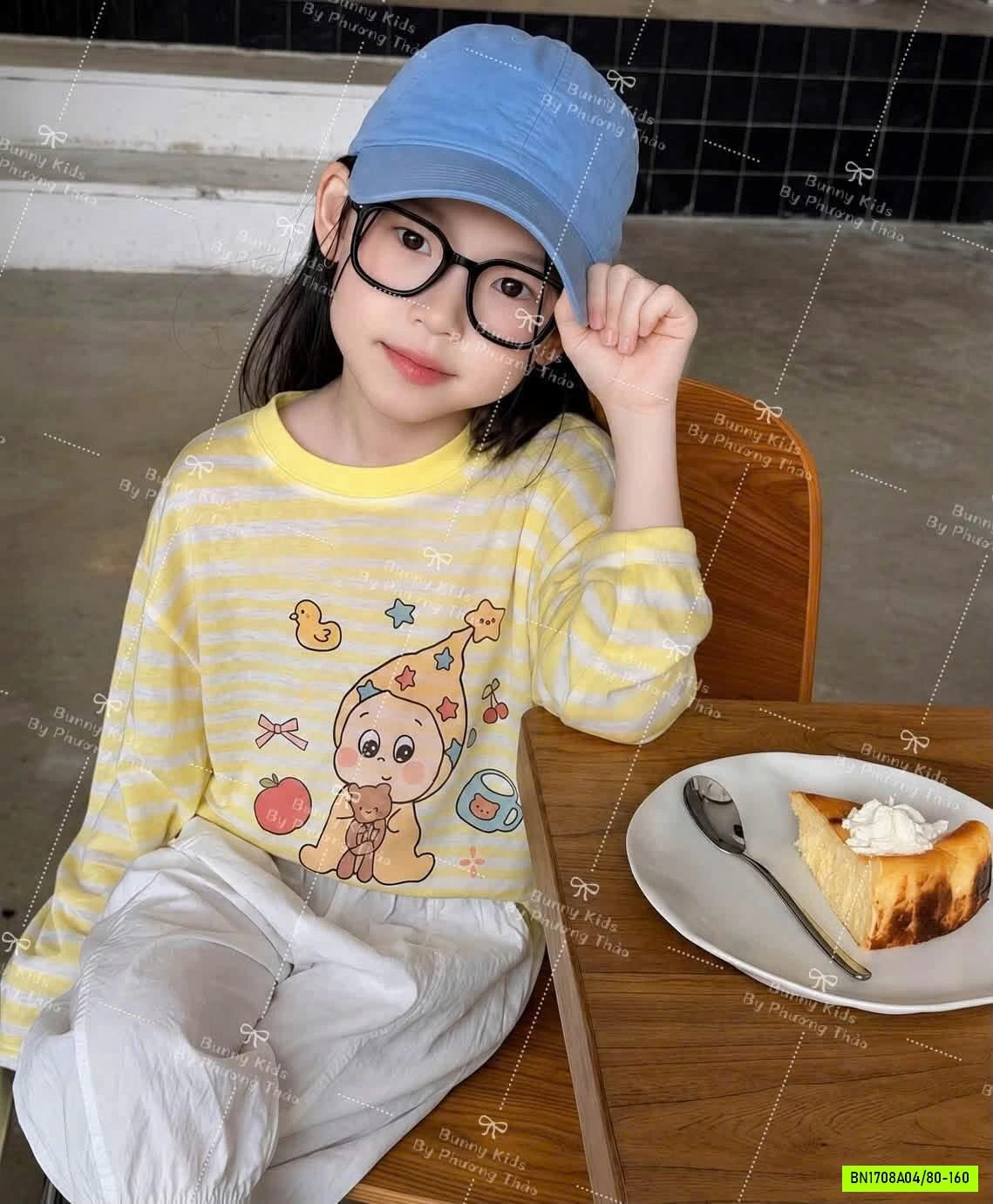 BAGGY MIX ÁO THUN GIẤY KẺ NGANG
