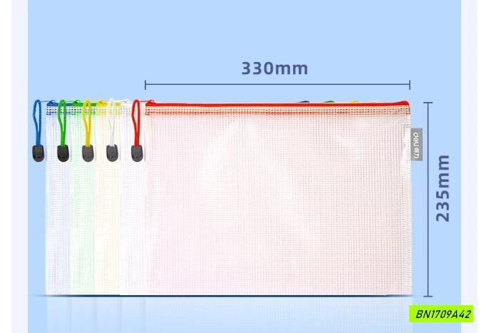 COMBO 5 TÚI LƯỚI KHÓA ZIP ĐỰNG TÀI LIỆU