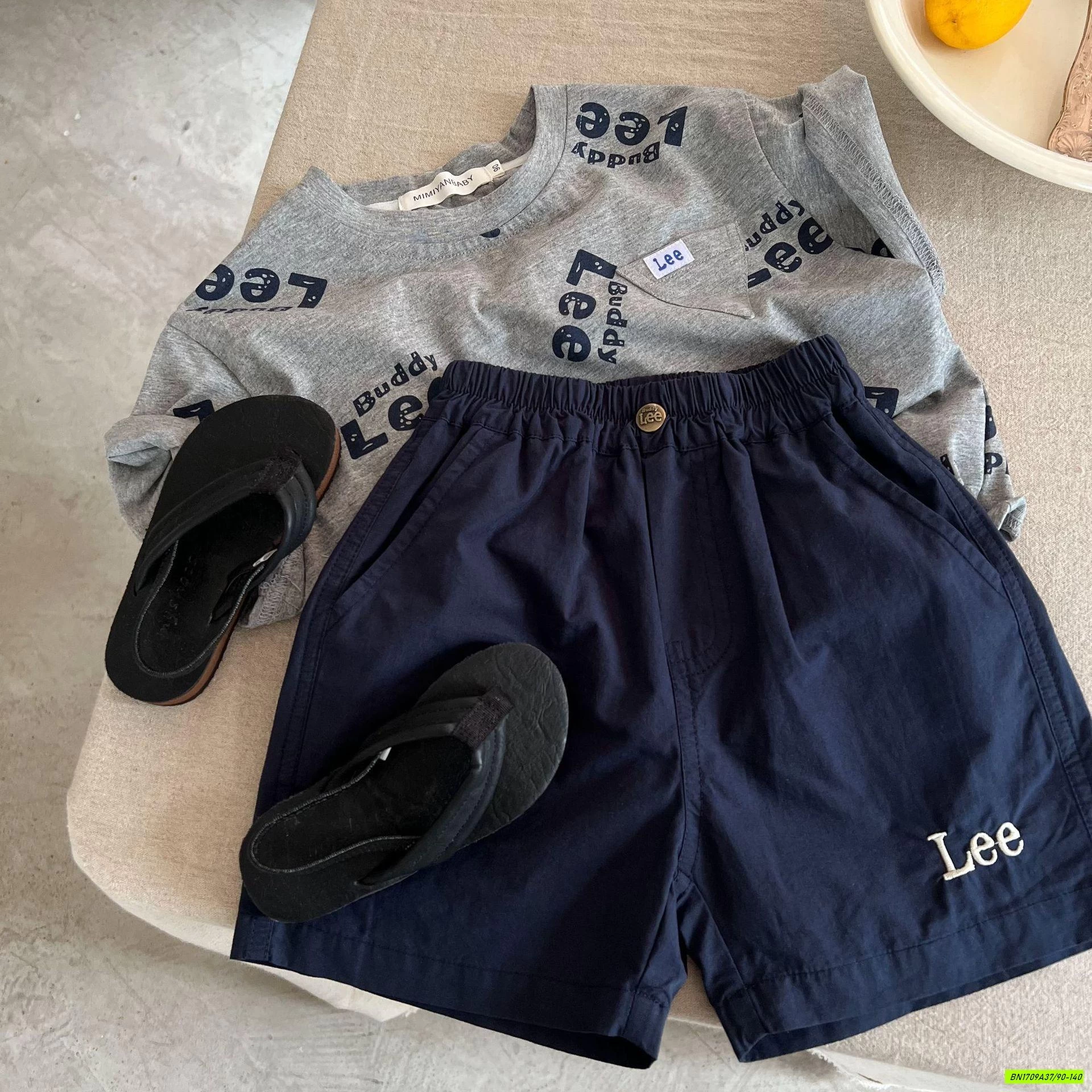 SHORT THÊU CHỮ LEE MMY