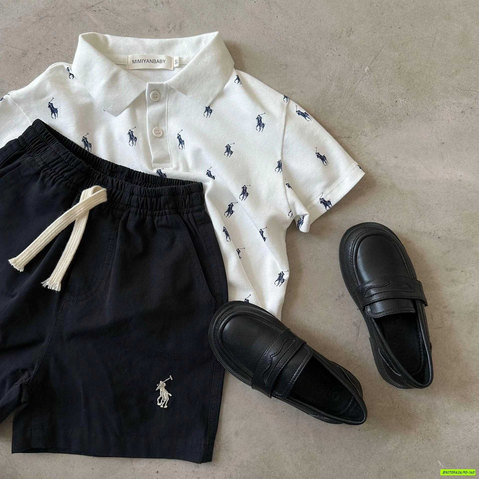 SHORT THÊU LOGO NGỰA MMY