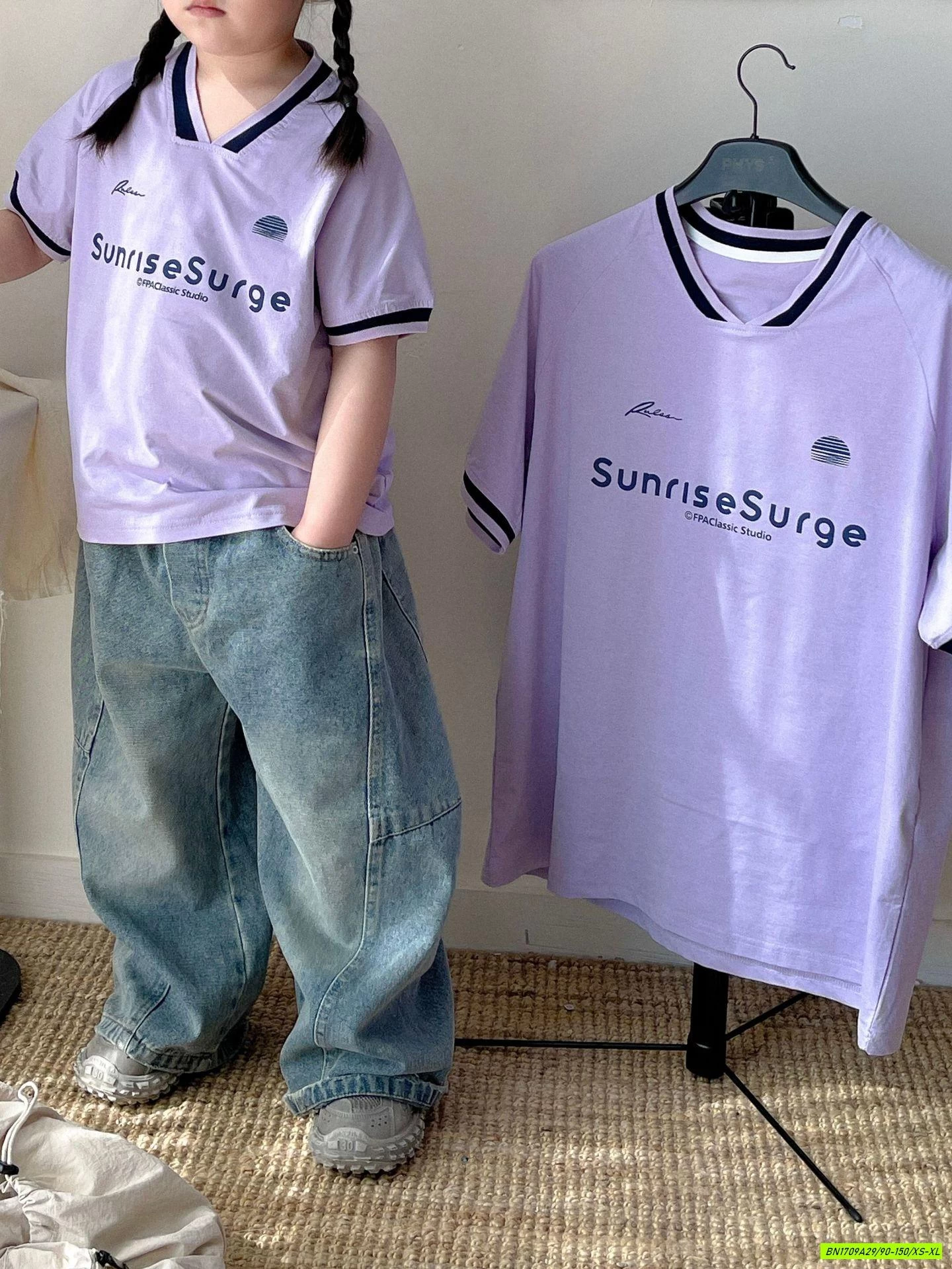 ÁO THUN THỂ THAO SỐ 22 MẸ BÉ