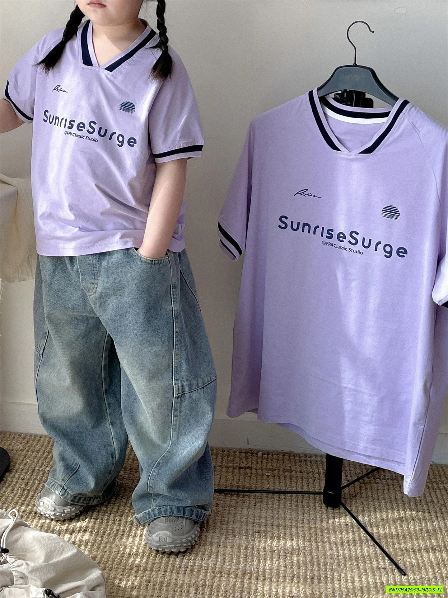 ÁO THUN THỂ THAO SỐ 22 MẸ BÉ