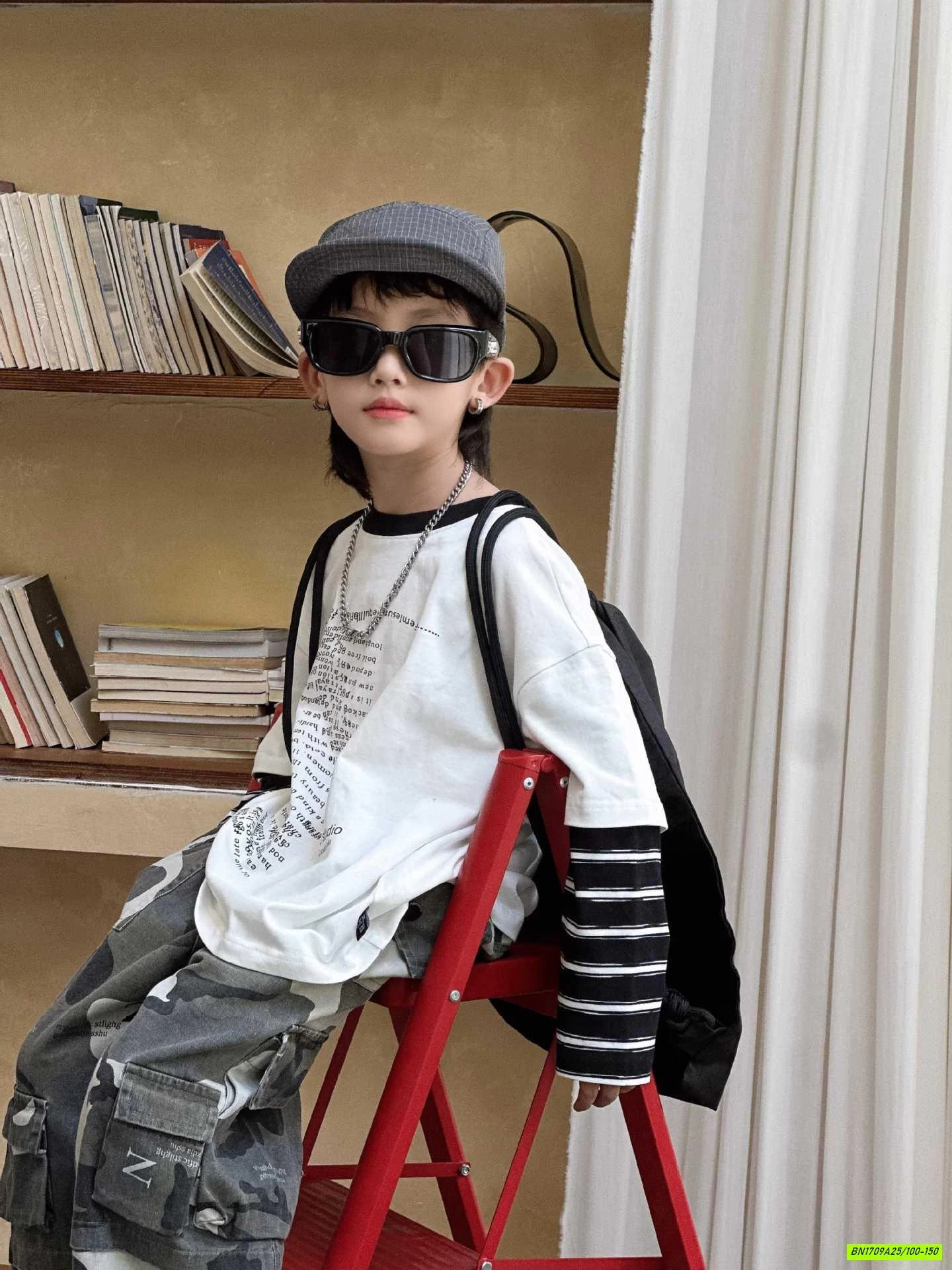 ÁO CHỮ GIẢ 2 LỚP MIX QUẦN RẰN RI