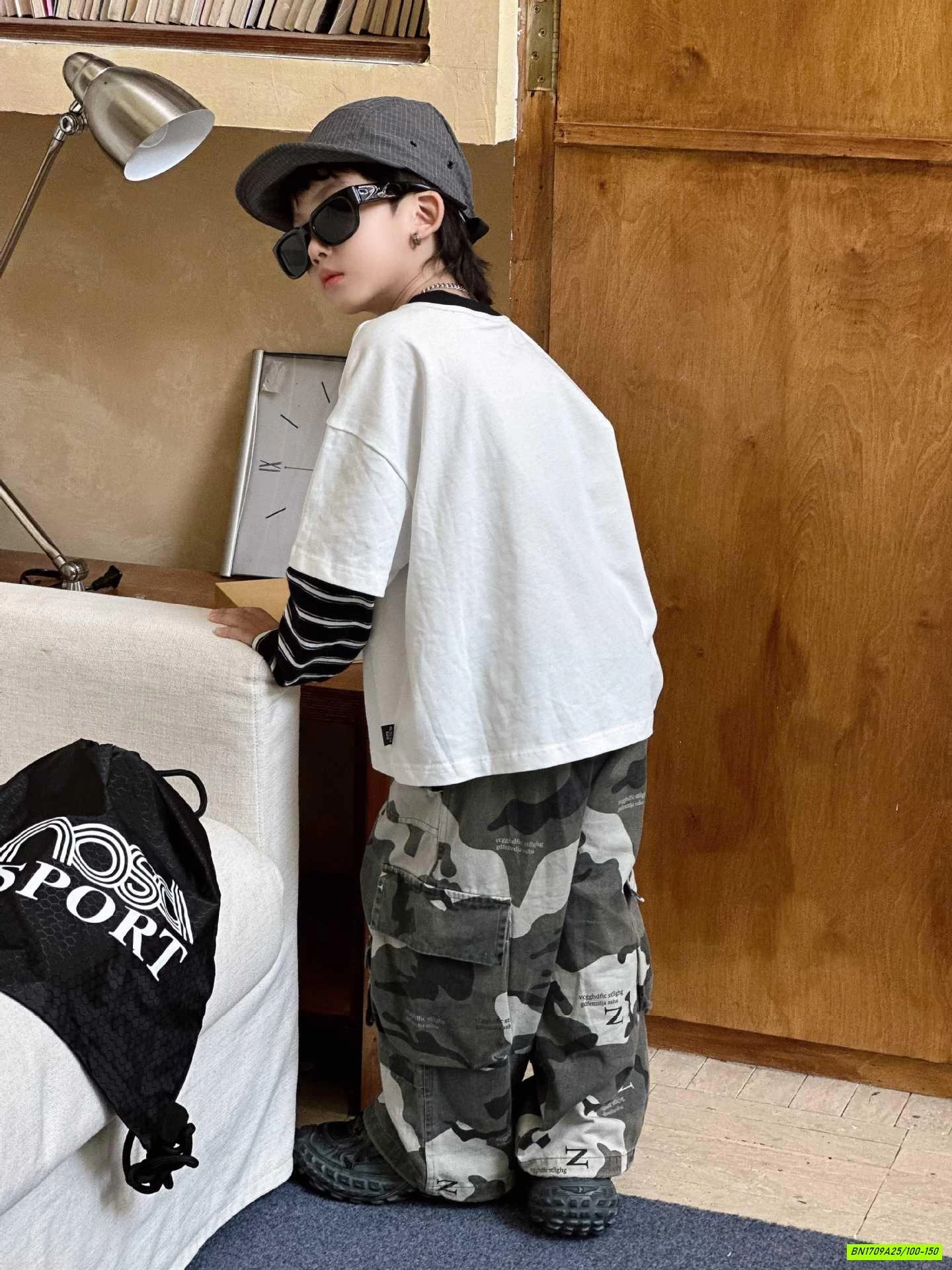 ÁO CHỮ GIẢ 2 LỚP MIX QUẦN RẰN RI