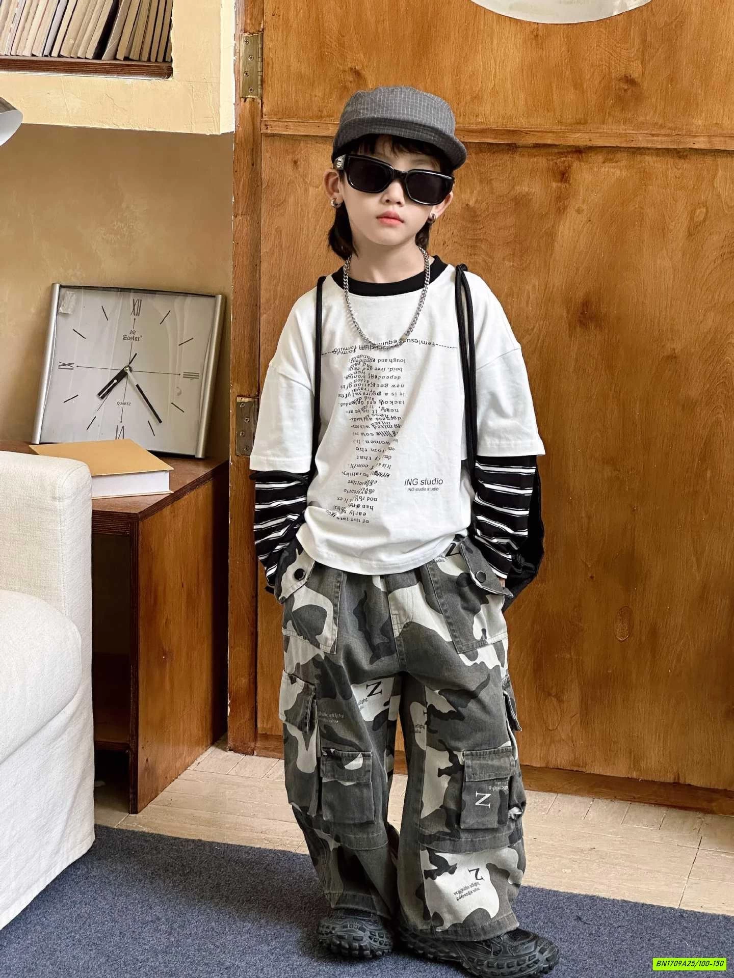 ÁO CHỮ GIẢ 2 LỚP MIX QUẦN RẰN RI