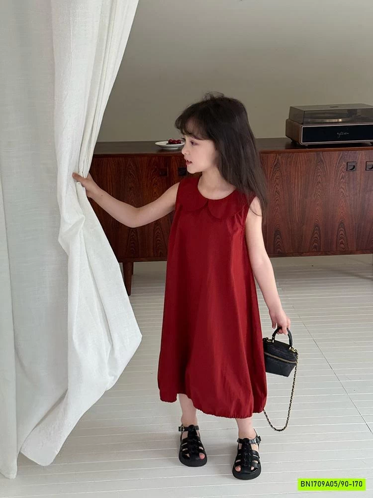 ĐẦM BÍ ĐỎ CỔ SEN 25E021 AMBB