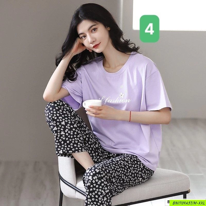 BỘ COTTON NỮ MẶC NHÀ CC