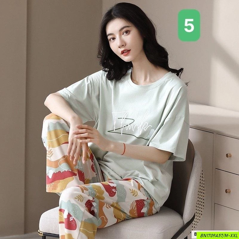 BỘ COTTON NỮ MẶC NHÀ CC