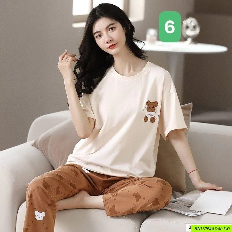 BỘ COTTON NỮ MẶC NHÀ CC