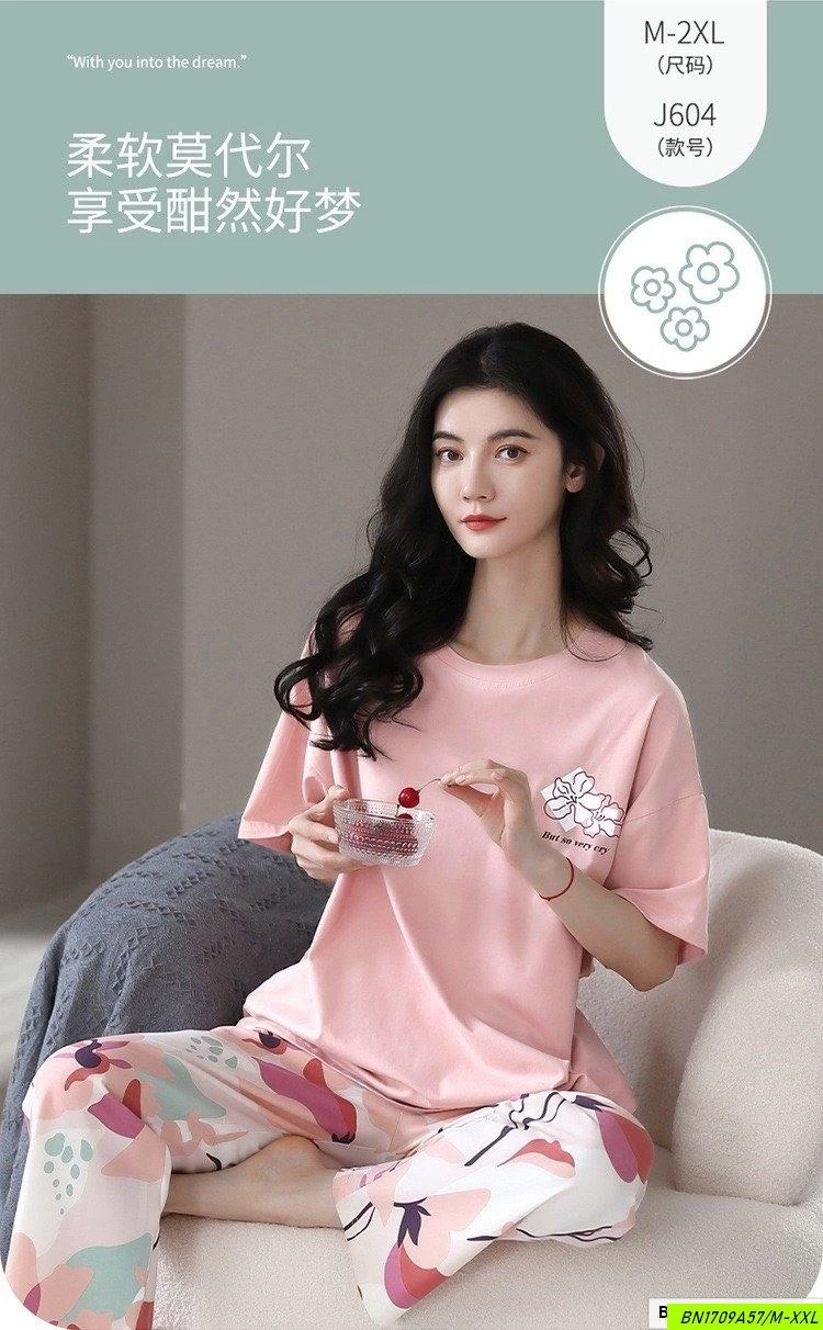 BỘ COTTON NỮ MẶC NHÀ CC