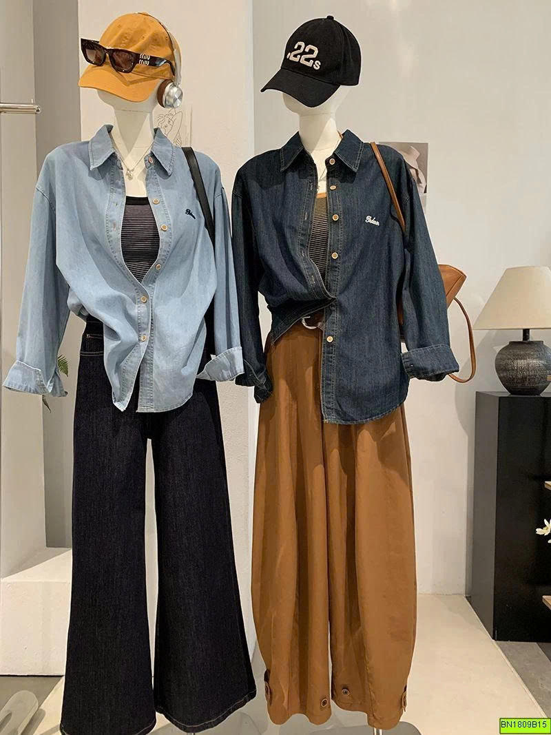 ÁO SƠ MI DENIM