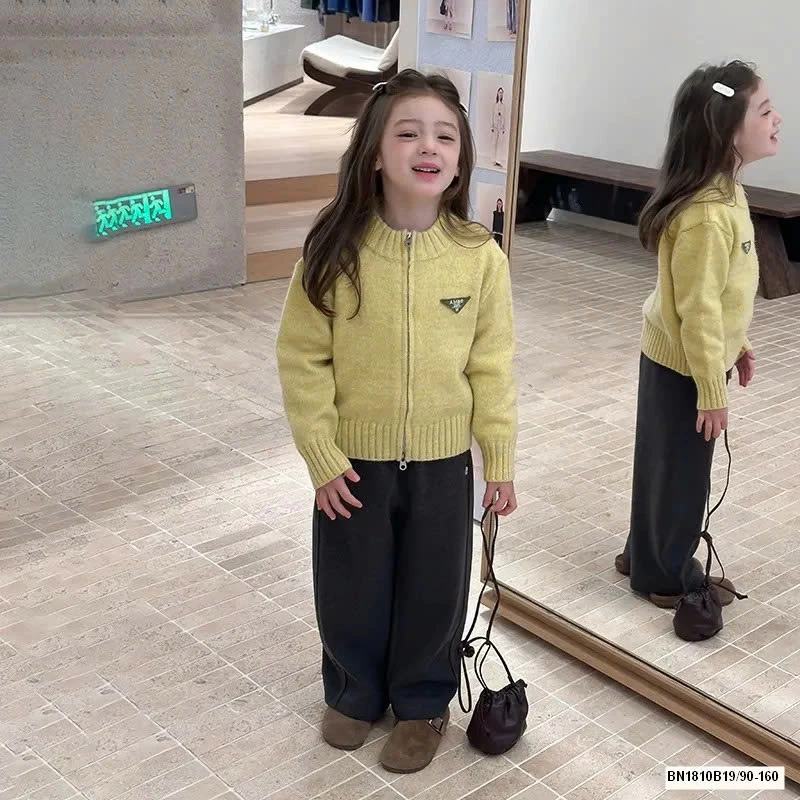 ÁO LEN KÉO KHÓA LOGO TAM GIÁC AMBB  25G095