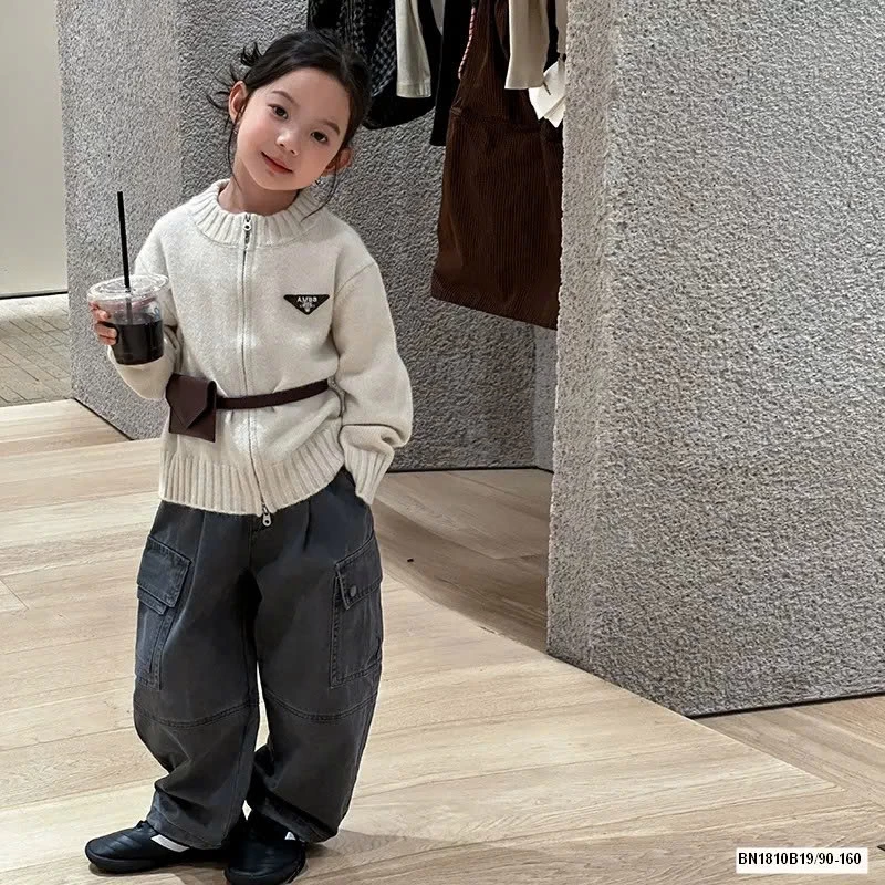 ÁO LEN KÉO KHÓA LOGO TAM GIÁC AMBB  25G095