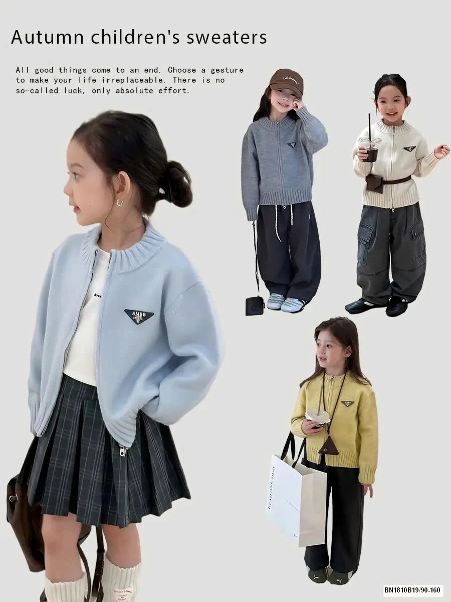 ÁO LEN KÉO KHÓA LOGO TAM GIÁC AMBB 25G095