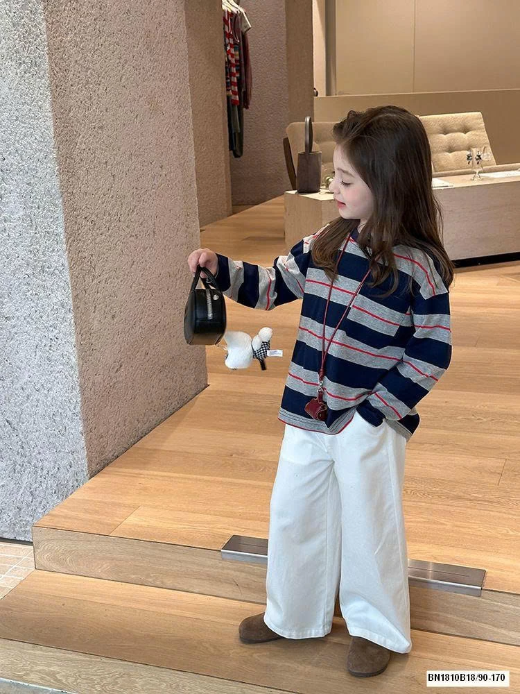 ÁO THUN KẺ MÙA THU AMBB 25G010