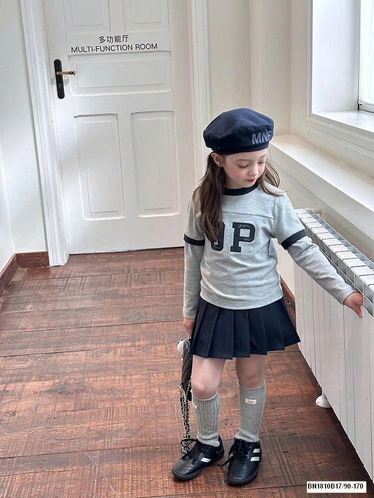 ÁO THUN XÁM CHỮ J.P AMBB 	25F047